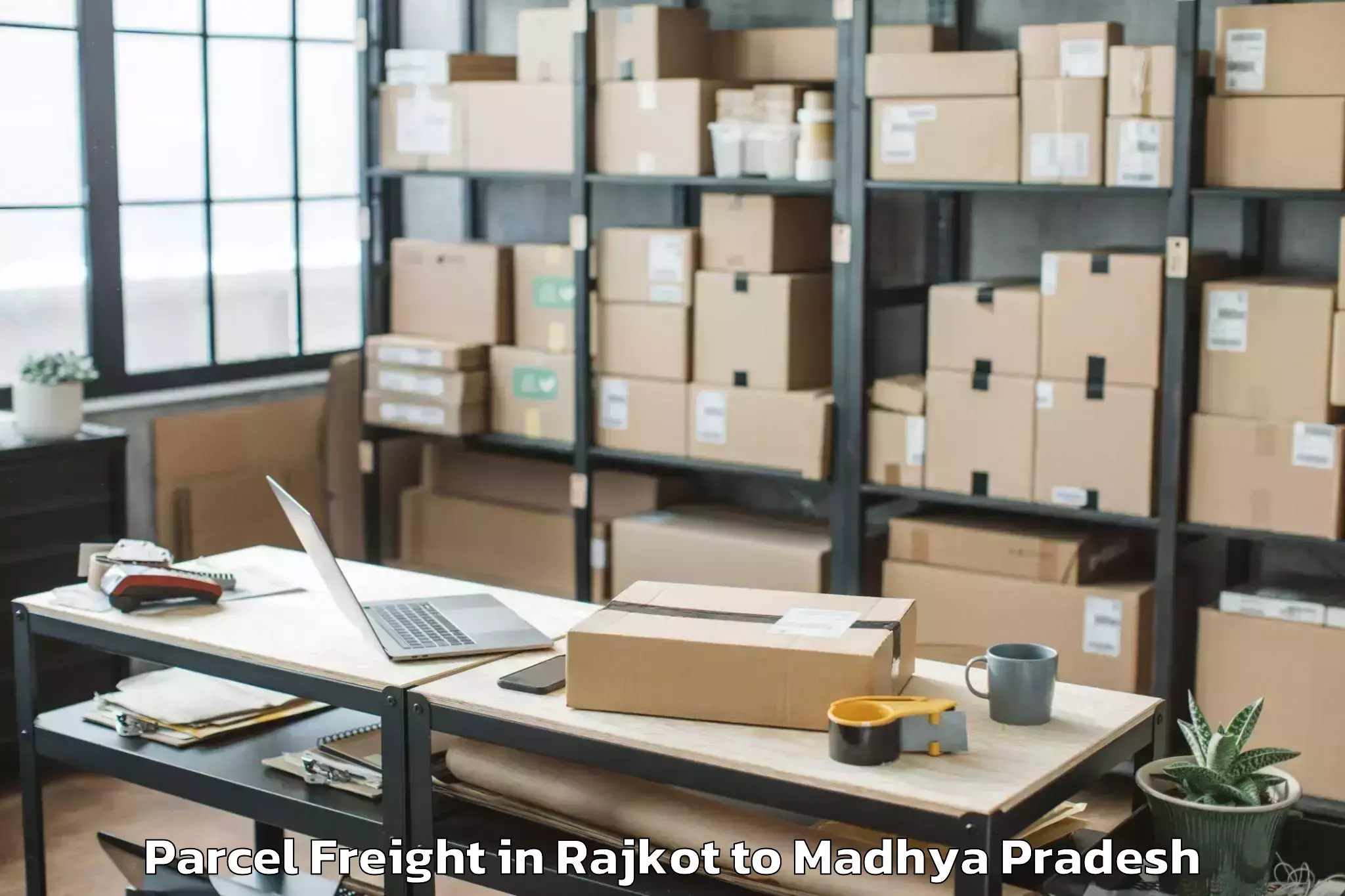 Easy Rajkot to Nagod Parcel Freight Booking